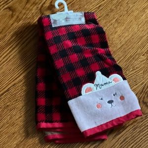 NWT St.Nicholas Square Mama Bear & Papa Bear Hand Towels